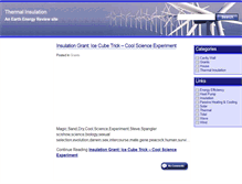 Tablet Screenshot of insulation.earthenergyreview.com